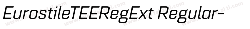 EurostileTEERegExt Regular字体转换